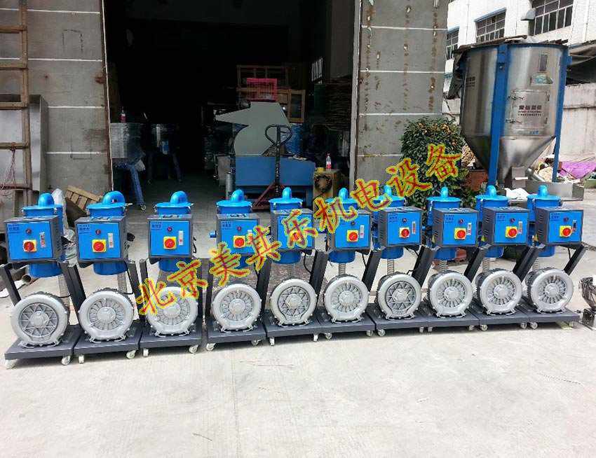 江蘇客戶使用高壓風(fēng)機配套上料機