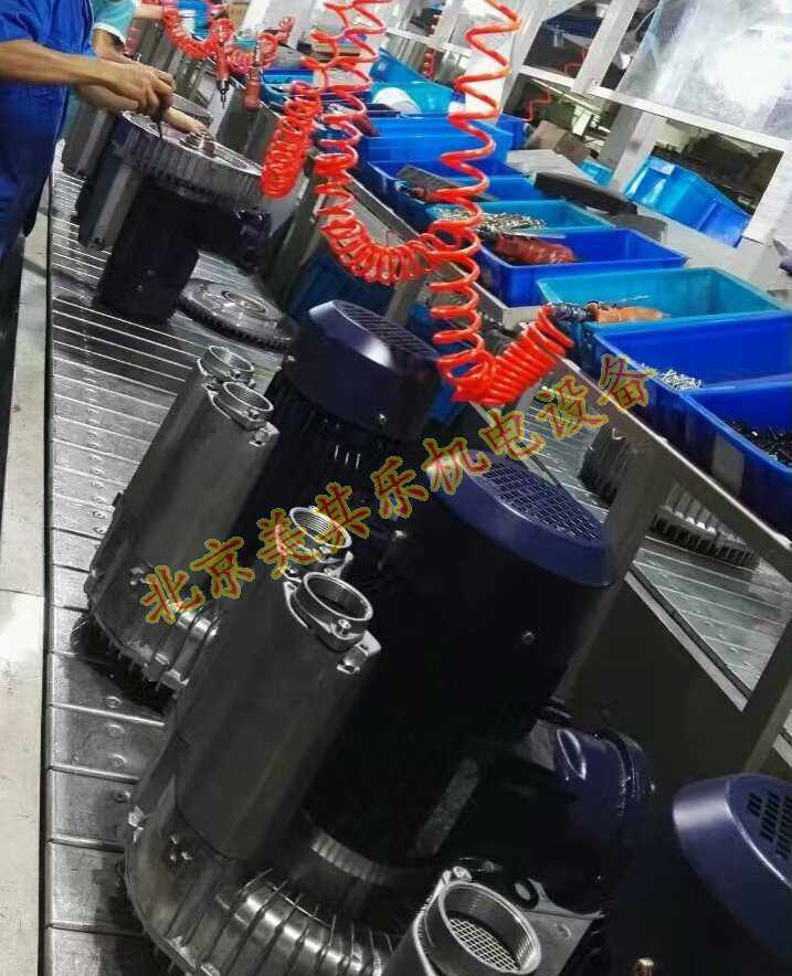 防爆高壓鼓風機生產(chǎn)流水線