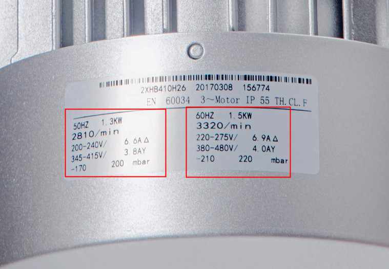 鼓風(fēng)機為什么標(biāo)有兩個kw數(shù)
